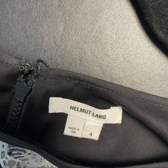 Helmut Lang Black Printed Seahorse Dress - Picture 5 of 5